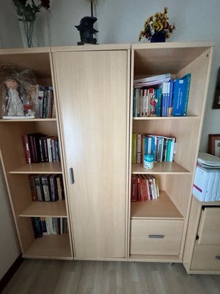 Armarios dormitorio juvenil madera y metal