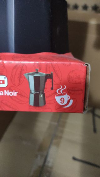 Cafetera Moka Negra Magefesa Colombia Noir 9 tazas