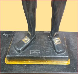 Figura de Quijote tallado a mano. Año 1970