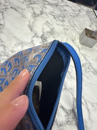 Bolso Guess Beige y Azul original