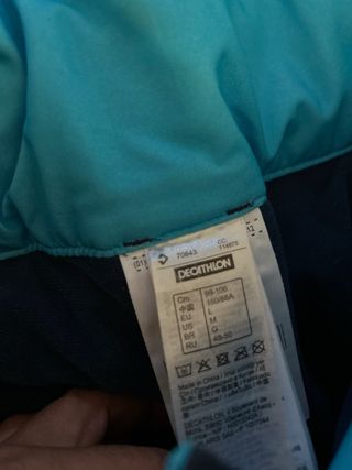 Pantalones de esquí azules talla L