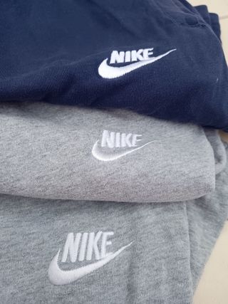 3 Bermudas Nike Azul y Gris