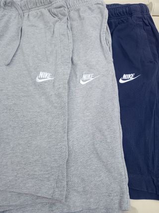 3 Bermudas Nike Azul y Gris