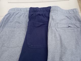 3 Bermudas Nike Azul y Gris