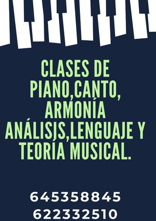 Clases de música a domicilio.