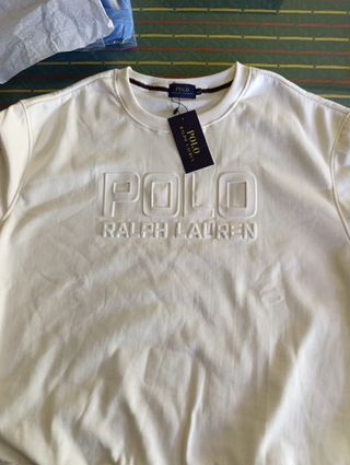 Sudadera Polo Ralph Lauren Blanca Talla XL 