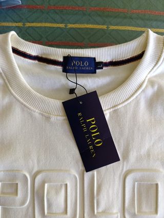 Sudadera Polo Ralph Lauren Blanca Talla XL 