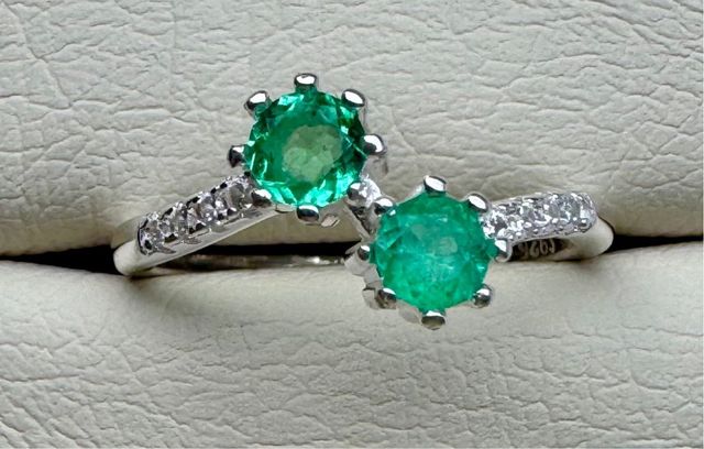 Anillo Plata 925 con Esmeralda