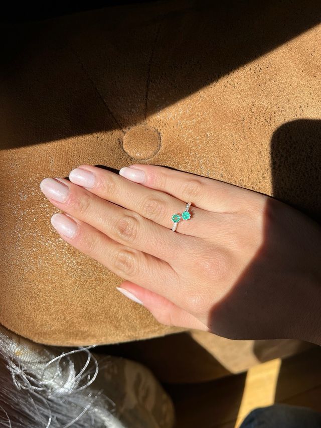 Anillo Plata 925 con Esmeralda