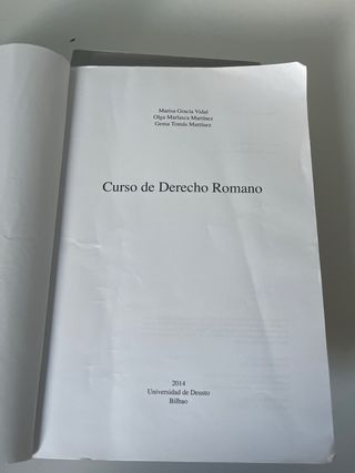 Curso de derecho romano (Spanish Edition)