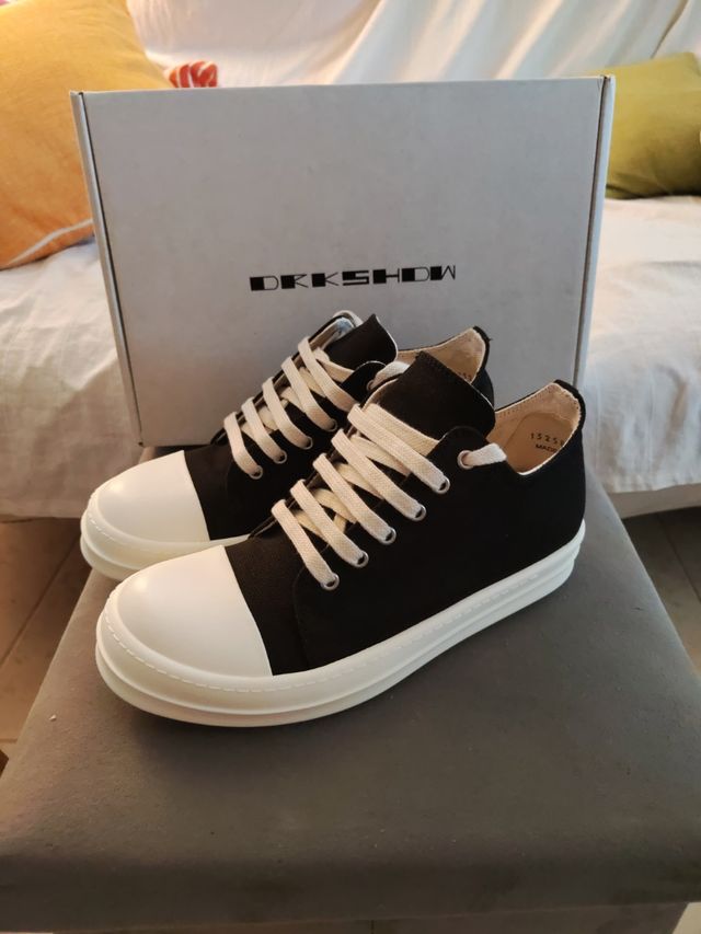 Rick Owens Low Ramones Zapatillas Negras