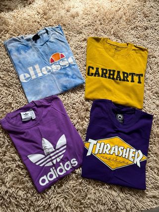 4 camisetas de marca 