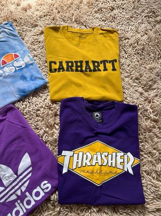 4 camisetas de marca 