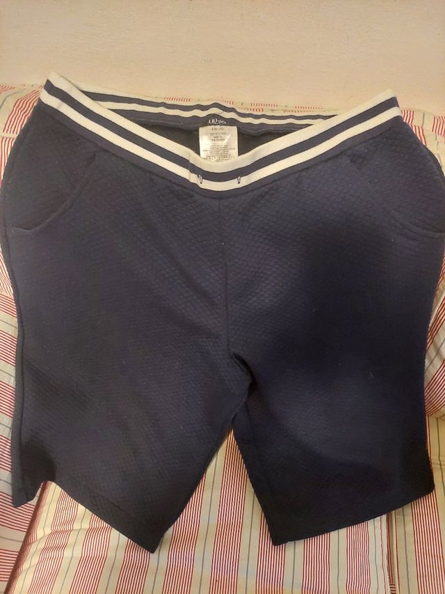 Liu-Jo Pantaloncini Trapuntati Blu