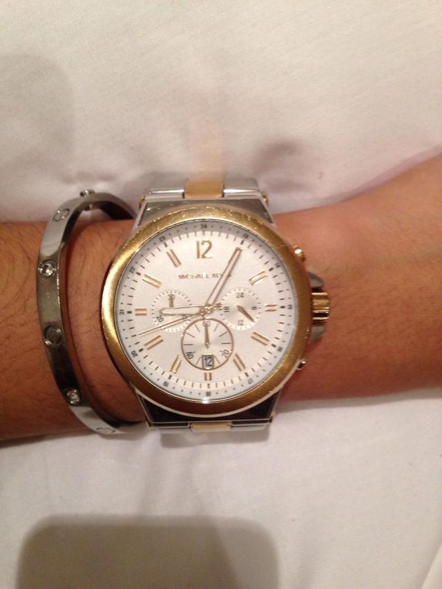 Reloj Michael Kors Cronógrafo Dorado y Plateado