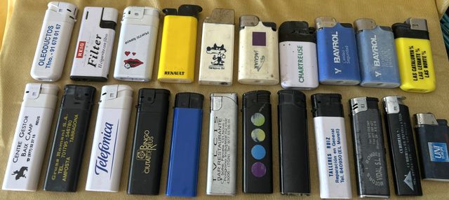 Lotto di 120 accendini da collezione CON PUBBLICO