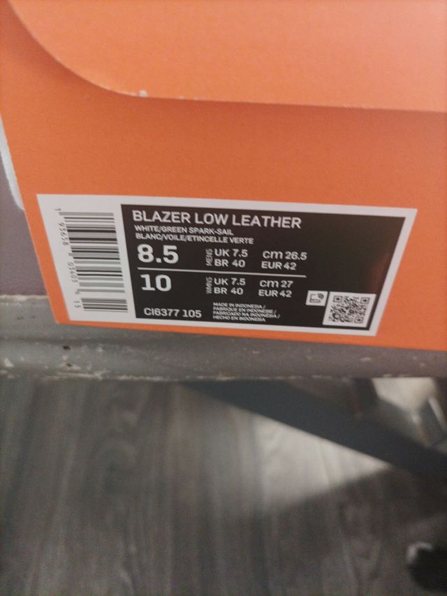 Nike Blazer Low Talla 42 Nuevas