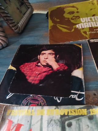 Lote 5 Vinilos 45 RPM Pop Español