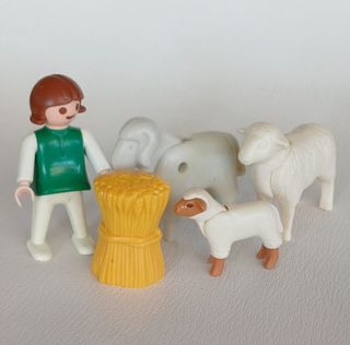 Pastorcilla y ovejas de Playmobil 