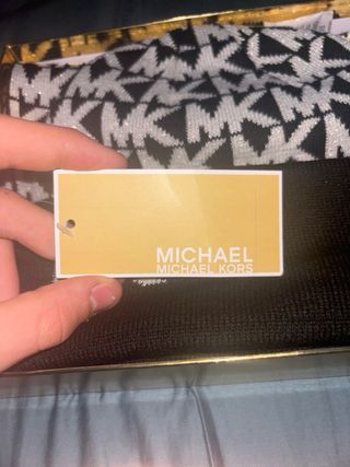 Michael Kors Cappello e Sciarpa Oro