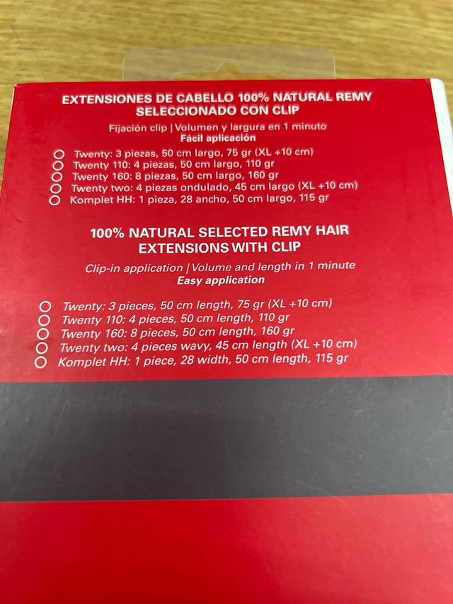 Extension naturali per capelli Sangrá
NUOVO
