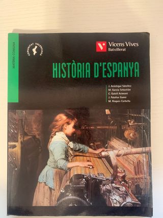 Historia d'Espanya, 2 Batxillerat (Valencia)