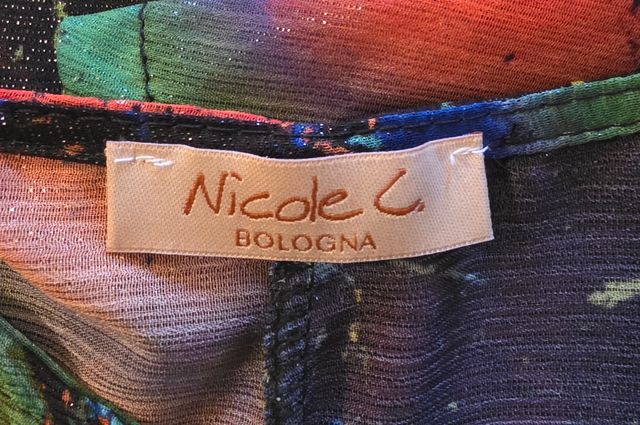 Maglia a fantasia multicolor effetto "schizzi"