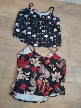 2 Top donna fantasia floreale