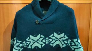 Jersey Cortefiel Talla M Azul/Gris