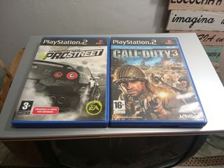 Juegos PS2 Need for Speed ProStreet y Call of Duty