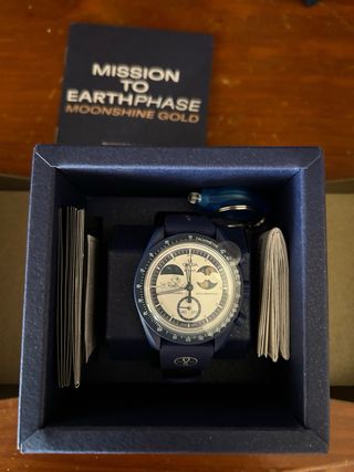 Swatch x Omega Moonshine Gold