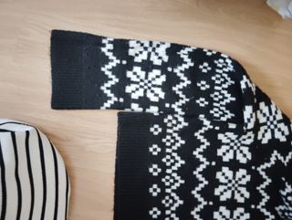 Jersey de punto con estampado de copos de nieve