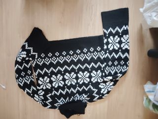 Jersey de punto con estampado de copos de nieve