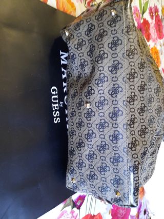 Borsa Guess Beige con logo monogram