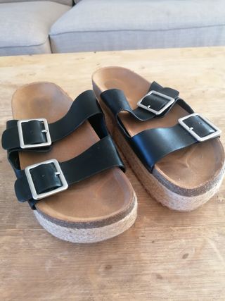 Sandalias plataforma negras