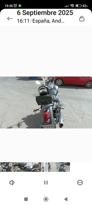 Daelim Daystar Custom Moto Clásica 125 cc.Año 2009