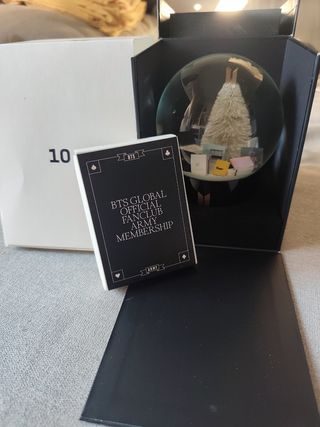 Globo Nieve BTS + Cartas Fanclub ARMY