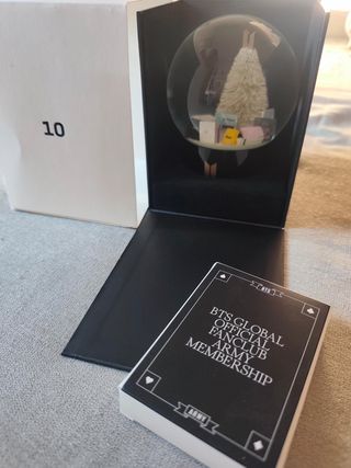 Globo Nieve BTS + Cartas Fanclub ARMY