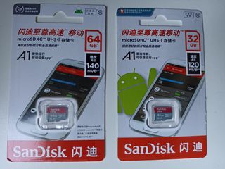SanDisk Micro SDXC 32GB + 64GB (2 Pezzi)