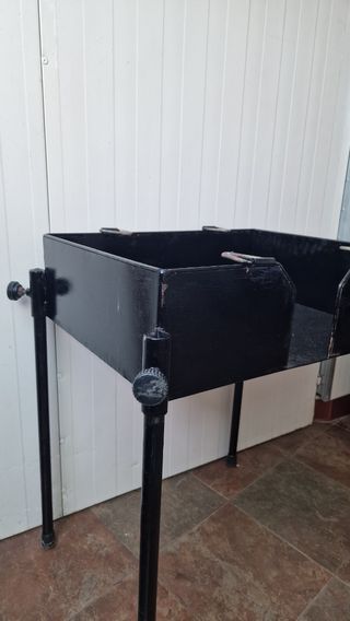 Barbacoa de hierro casera muy resistente