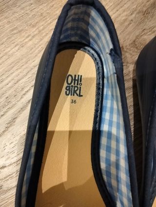 Manoletinas OH! GIRL Azul Talla 36