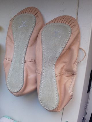 Bailarinas de ballet beige y rosa talla 35