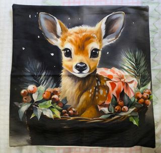 BONITO COJÍN NAVIDEÑO CIERVO