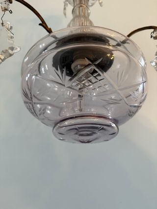 Lámpara colgante de cristal