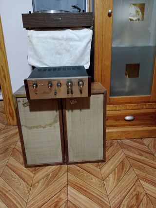 Tocadiscos Pioneer Marrón y Negro