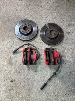 Freni Anteriori 500 Abarth Rossi