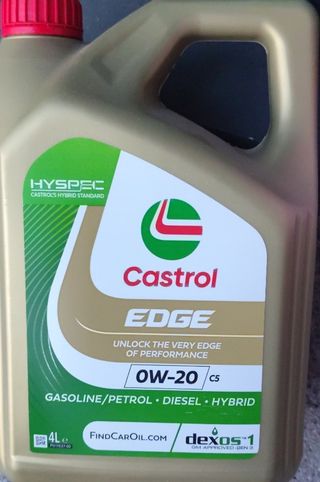 Aceite Castrol EDGE 0W-20 C5 4L