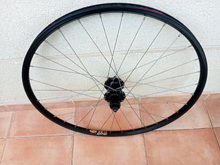 llanta 26 mavic trasera, buje QR9, Nucleo Shimano 