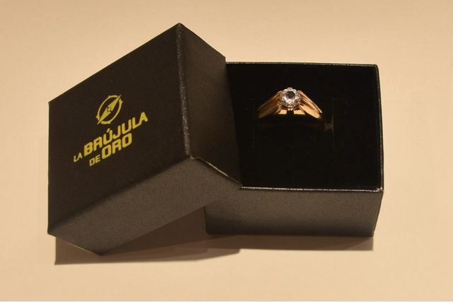 SOLITARIO DE ORO 18K/5.1Gr