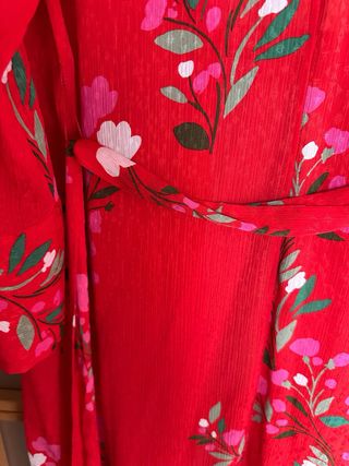 Vestido/Kimono Zara Estampado Flores